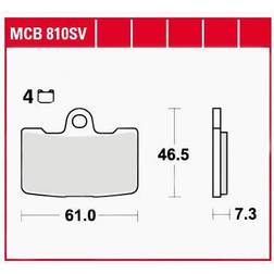 TRW Bremsbelag Sinter Mcb 810 Sv