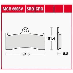 TRW Brake Pad Mcb660sv