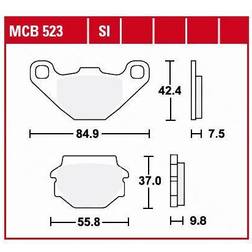 TRW Lucas Bremse foring MCB523