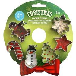 R&M International Mini Christmas 6 on Wreath Cookie Cutter