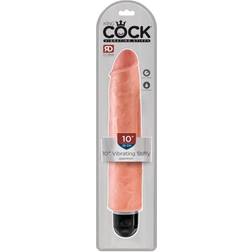 King Cock 10 Stiffy Vandtæt Naturtro Vibrator 25 cm