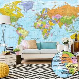 Artgeist fototapet Orbis Terrarum, Verdenskort, stor 500x280