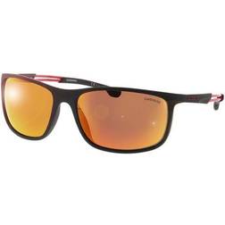 Carrera 4013/S Black/Orange Lens Mirror Sunglasses, 62/17/130