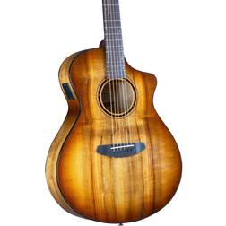 Breedlove Eco Collection Pursuit Exotic S Concert Amber Burst guitare électro-acoustique folk