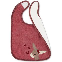 Sterntaler Plastik Velcro Bib Emmily Lys Rød