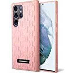 Karl Lagerfeld Hülle KLHCS23LRUPKLPP Samsung S23 Ultra S918 rosa 3D Monogram