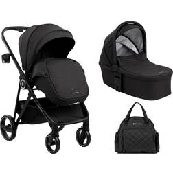 Kikkaboo Carrito De Bebé 2en1 Con Capazo Gianni Negro 2023