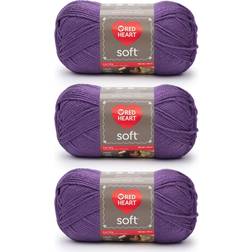 Red Heart Soft Yarn-Lavender Multipack Of 3