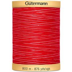 Gutermann Natural Cotton Thread Variegated 876yd-Ruby Red