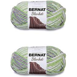 Bernat Blanket Yarn, Stripes, Leaf