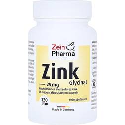 ZEIN ZINC GLYCINATE, 25MG CAPS 120 stk