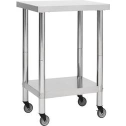 vidaXL Arbejdsbord Rullebord 60x60cm