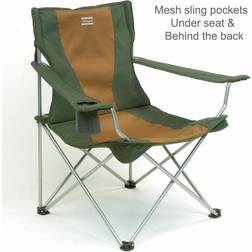 Shakespeare Deluxe Folding Armchair For Fishing/ Hiking Cap.110 kg Brown/Green