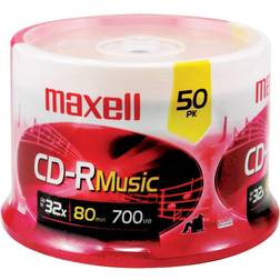 Maxell MXLCDR80MU50PK 700MB CD-R- 32x 50-Pack Spindle