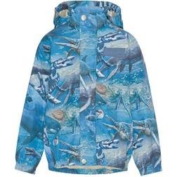 Molo Waiton Rain Jacket Big Ancient Sea - Blue