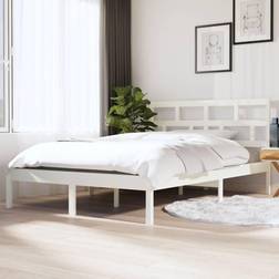 vidaXL Bed Frame White Sängram