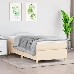 vidaXL mit Matratze Creme 80x200 cm Boxspringbett