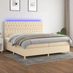vidaXL LED-lys stof Kontinentalseng