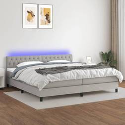 vidaXL LED-lys stof Kontinentalseng