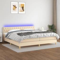 vidaXL LED-lys stof Kontinentalseng
