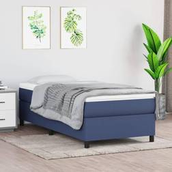 vidaXL Bedframe Stof Blauw 100x200 cm