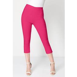 Roman Cropped Stretch Trouser - Cerise