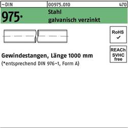 Toolcraft Gewindestange M 48 1000mm DIN 975 Stahl galvanisch verzinkt