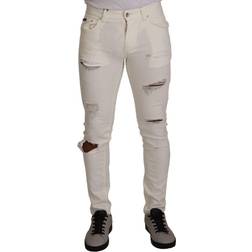 Dolce & Gabbana Bomuld Bukser Jeans White