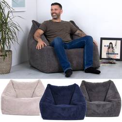 ICON Fauteuil En Velours Côtelé Morgan XXL Pouf