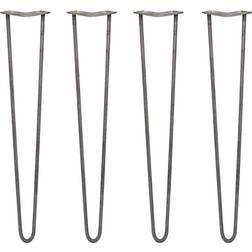 SkiSki legs Hairpin Raw Steel Table Leg 71cm 4pcs
