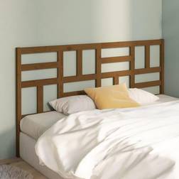 vidaXL Per Letto Miele 206x4x104 cm In Legno Massello Di Pino Testiera