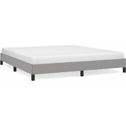 vidaXL Cama Sin Colchón Tela Gris Claro 160x200 cm