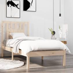 vidaXL Estructura De Cama Madera Maciza 90x190 cm - Marrón