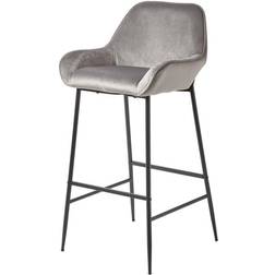 Homescapes Eton Velvet Luxury Bar Stool