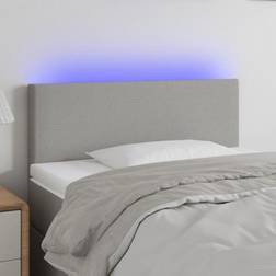 vidaXL Grigio Chiaro A LED 80x5x78/88 cm In Tessuto Testiera