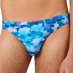 Bruno Banani Pixel Star String Blue Pattern