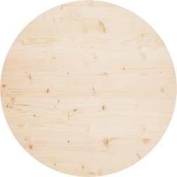 vidaXL Ø90x2,5 massivt fyrretræ Bordplade 90x90cm