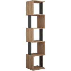 Hanah Home Ad Angolo 5 Ripiani L35 cm Scaffale per libri