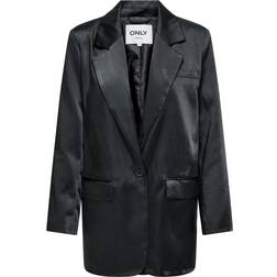 Only Satin Blazer - Black