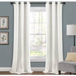 Porch & Den Prima Velvet Curtains Color Block Light 38 W x 84 L
