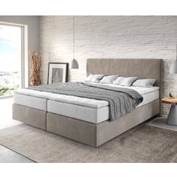 DeLife Boxspringbett Dream-Well 180x200 cm Beige