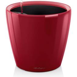 Lechuza Pot de Fleurs d'Interieur – Premium Classico Ls – Réserve d'Eau Intégrée – Coloris Rouge Scarlet – Ø 28 x 26 cm