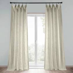 Exclusive Fabrics & Furnishings Half Price Drapes Heavy Faux Linen Curtain 50 x 84 127x213.36cm