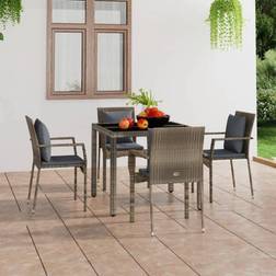 vidaXL Gartenstühle Poly Gartenessstuhl