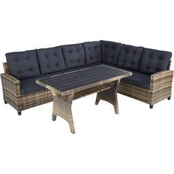 tectake polyrattan Catania Loungesæt