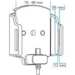 Brodit Active holder for fixed installation Bilhållare/laddare