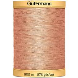 Gutermann 876 yd naturlig bomullstråd solitt lax