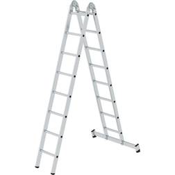 Günzburger Steigtechnik MUNK Aluminium folding ladder, can be used as step or lean-to ladder, 2 x 8 rungs