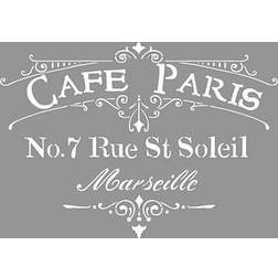 Rayher Dekor-Schablone Café Paris grau