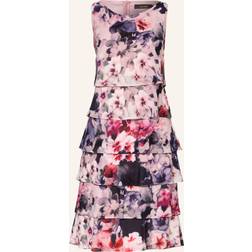 Betty Barclay Floral Dress With Ruffled Effect Pink